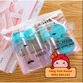 Bộ chia mỹ phẩm/ Sét 5 món chiết mỹ phẩm, chiết kem tiện ích