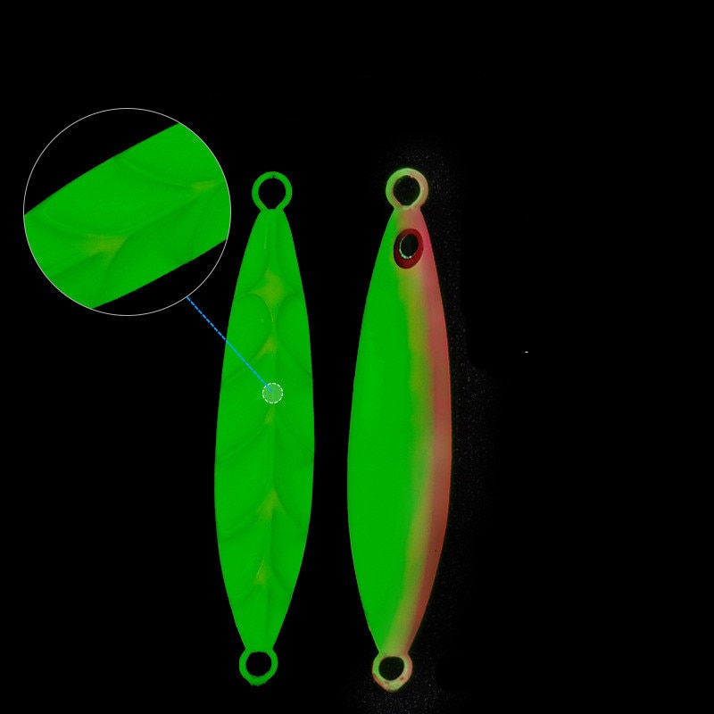 Mồi Câu Cá Giả Bằng Kim Loại Cứng Có Lưỡi Câu Phát Sáng 60/80/100/120g