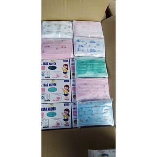 Hộp 50 Cái - Khẩu Trang Y Tế Trẻ Em Kid Mask Hình Siêu Dễ Thương Dành Cho Học Sinh Tiểu Học