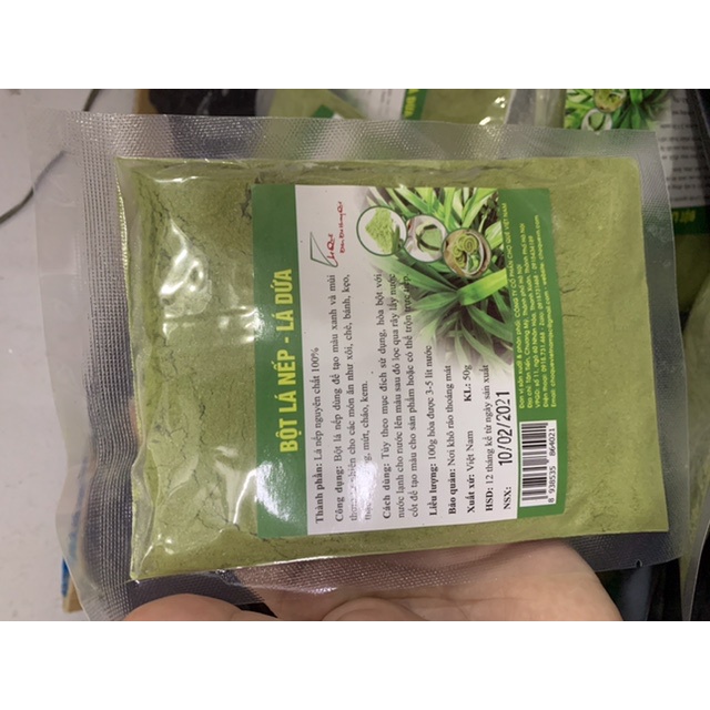 Bột lá tự nhiên tạo màu Chợ Quê gói 50gr (14 loại)