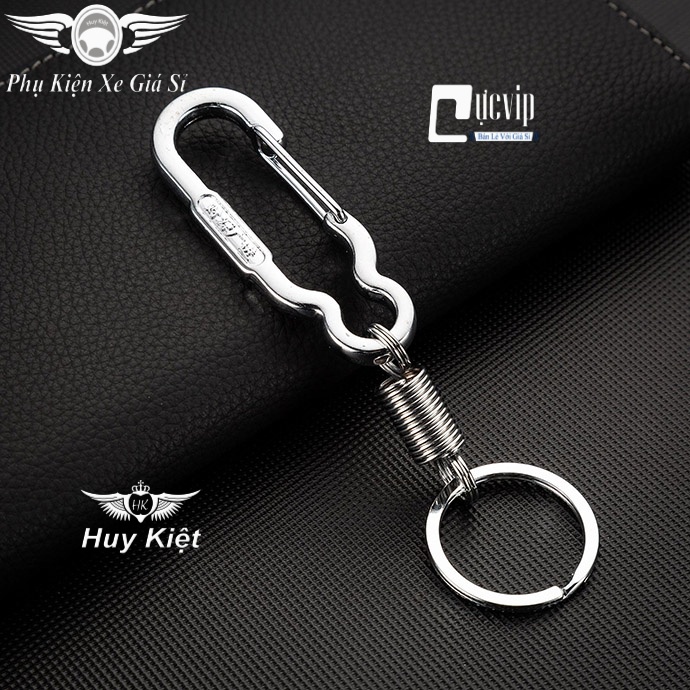 Móc Chìa Khóa Nam Lò Xo Chịu Lực Kiểu Thái, Móc Chìa Khóa Xe Hơi, Xe Máy Gắn Lưng Quần MS5414