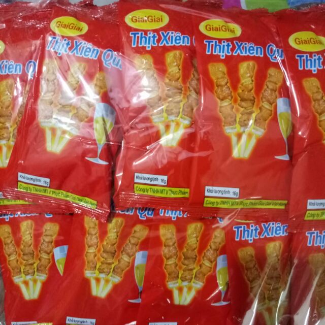 Snack thịt xiên que (bịch 20 gói )