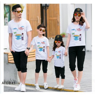 ÁO THUN ĐI BIỂN CHO GIA ĐÌNH HAY NHÓM IN HỌA TIẾT TRANH VẼ SIÊU HOT ĐỦ MÀU ĐỦ SIZE - ATDB45