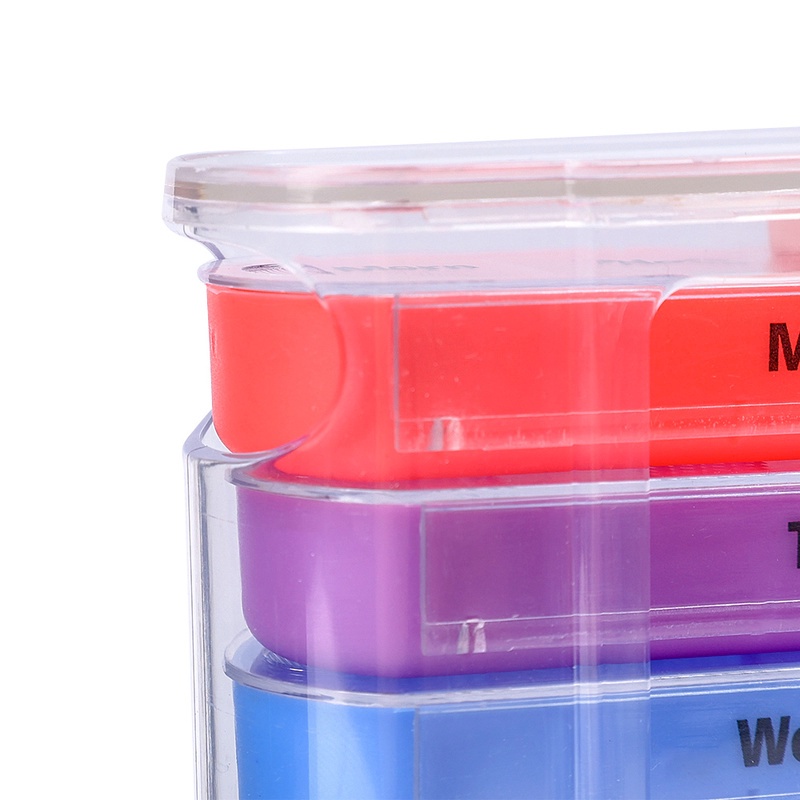 1 Hộp Chứa Thuốc Viên Chống Ẩm 28 Ngăn Cỡ Lớn Chống Nước Nhiều Màu Sắc Dùng Khi Đi Du Lịch