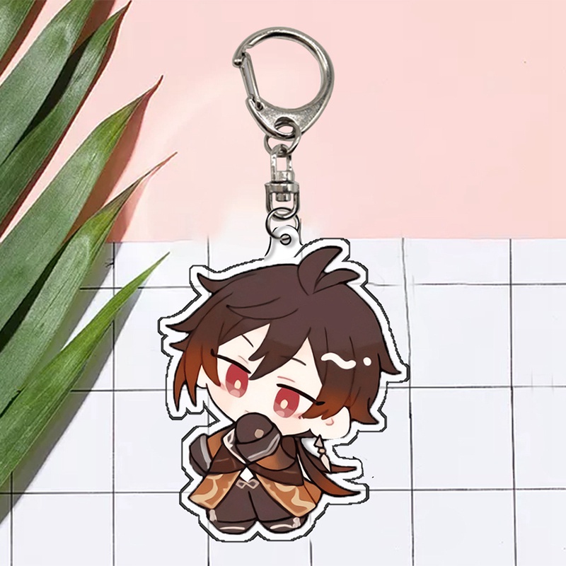 Móc Khóa Nhựa Acrylic Hình Nhân Vật Anime Genshin Impact