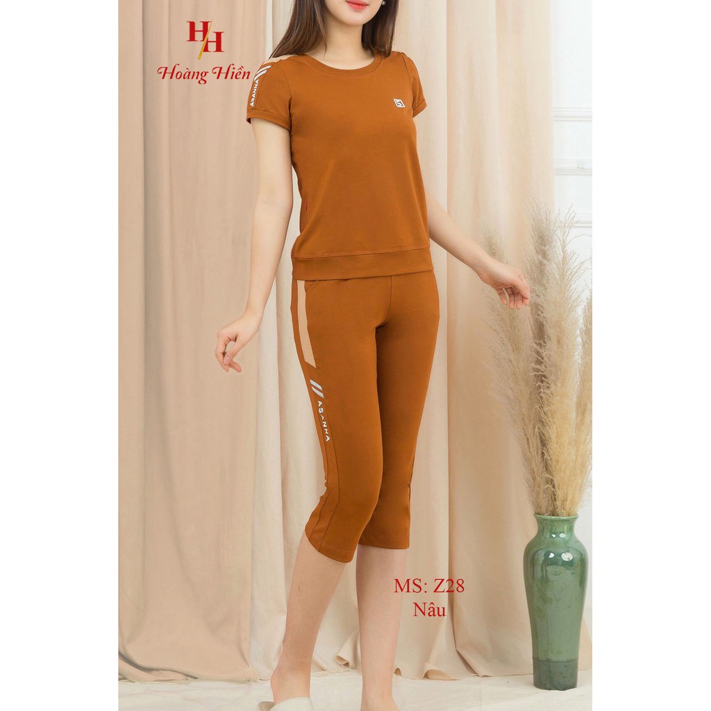 Bộ lửng nữ, Set bộ lửng mặc nhà chất cotton 100%. Đồ bộ HIFA Shop Hoàng Hiền MS:Z28