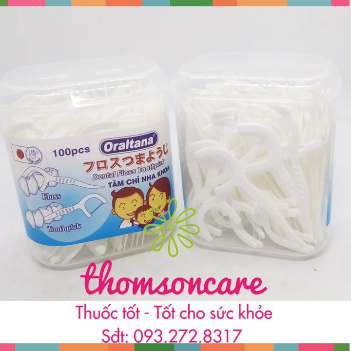 Tăm chỉ nha khoa Oraltana - Lọ 100 que - tăm kẽ răng Oral Tana, xỉa răng, chăm sóc răng lợi tiêu chuẩn xuất Nhật 21