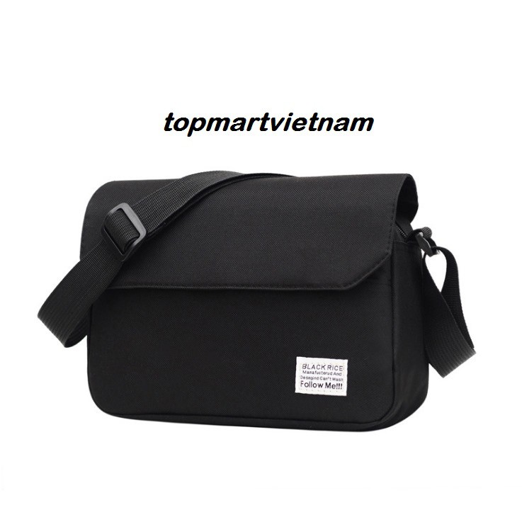 [Mã 2611THTRANG100K hoàn 10% xu đơn 99K] Túi đeo chéo nam mini vải canvas bền bỉ phong cách unisex Hàn Quốc TC87