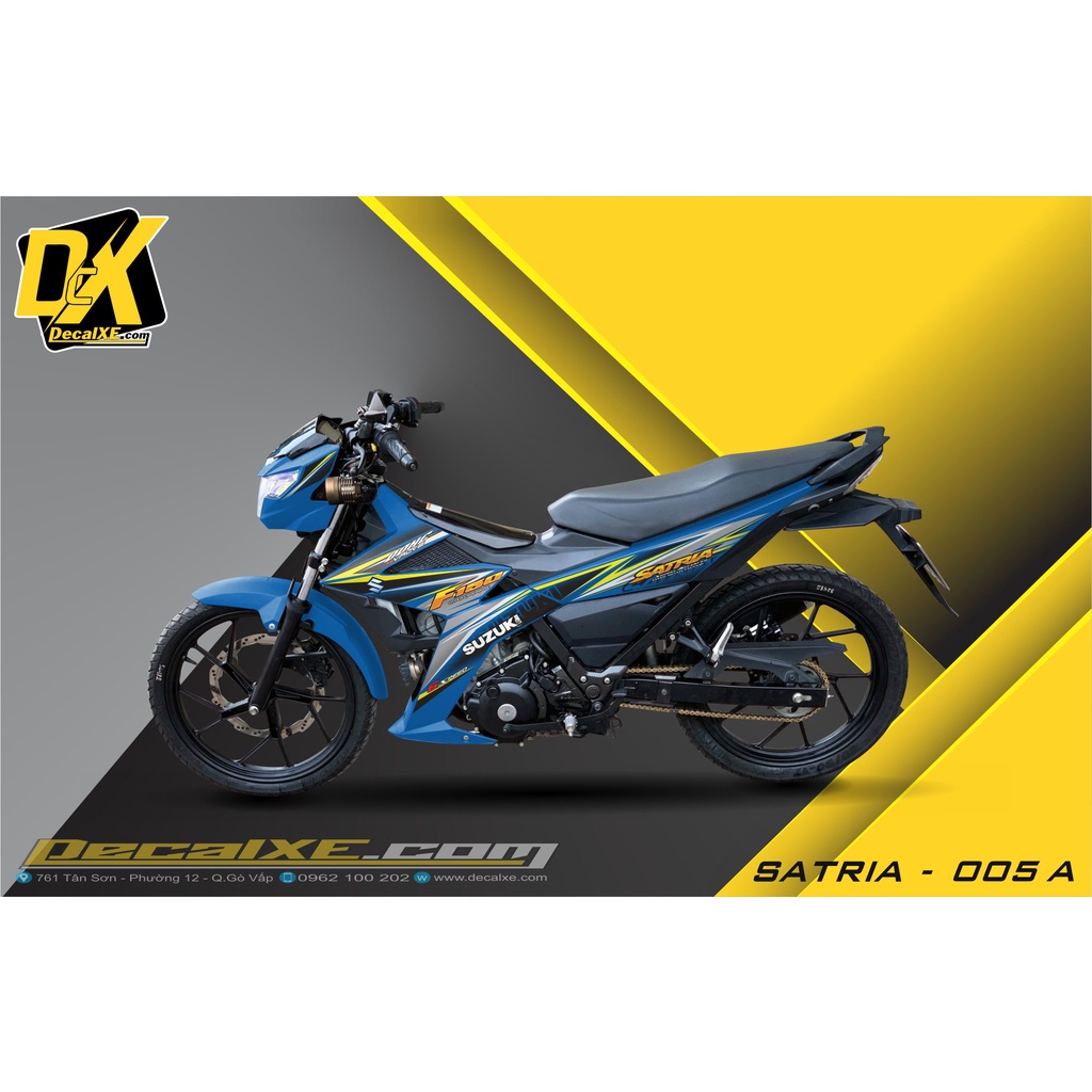 Tem Xe Suzuki Raider - Satria | Chất Liệu Decal Cao Cấp , Chống Nước , Bền màu , Cắt Sẵn | SaRai-005