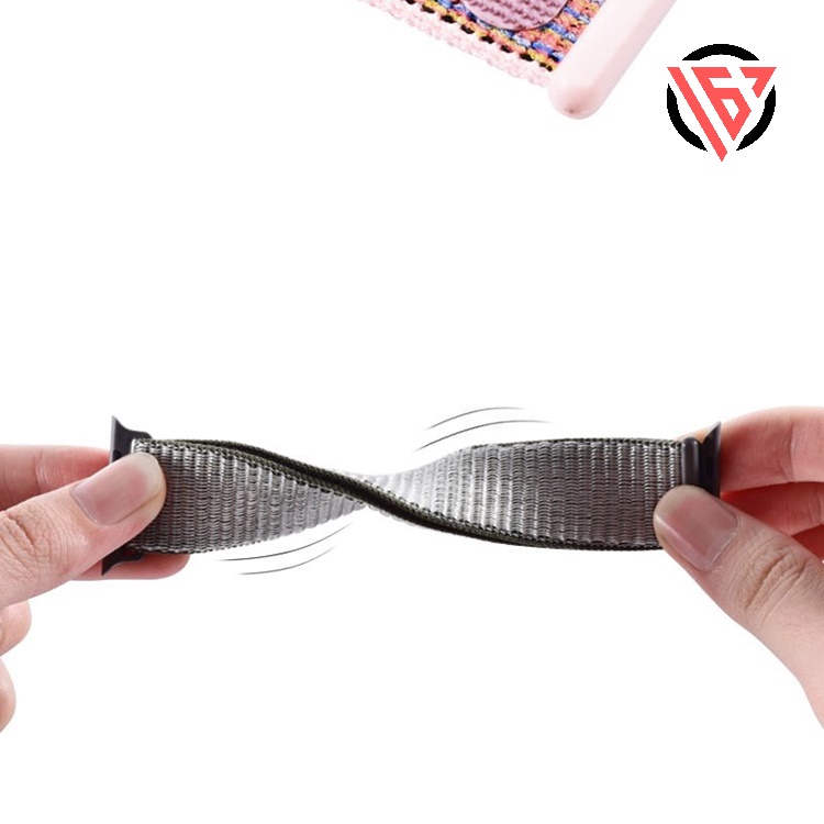 Dây vải dù nylon cho Ap Watch Seri 7/6/5/4/3/2/1/SE, đồng hồ T500, W26, HW12, logo táo..  Fullsize 38/40/41 - 42/44/45mm
