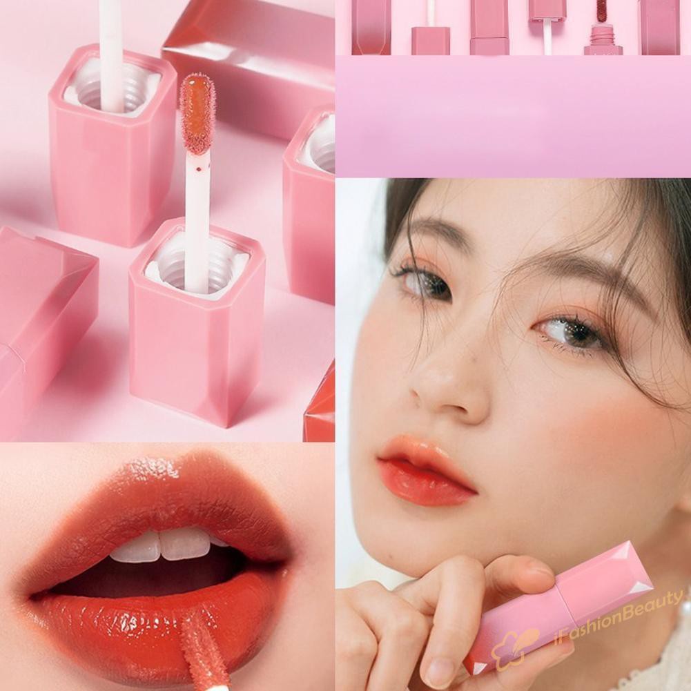 【New】Non-stick Cup Lip Glaze Long Lasting Moisturizing Lip Gloss Liquid Lipstick