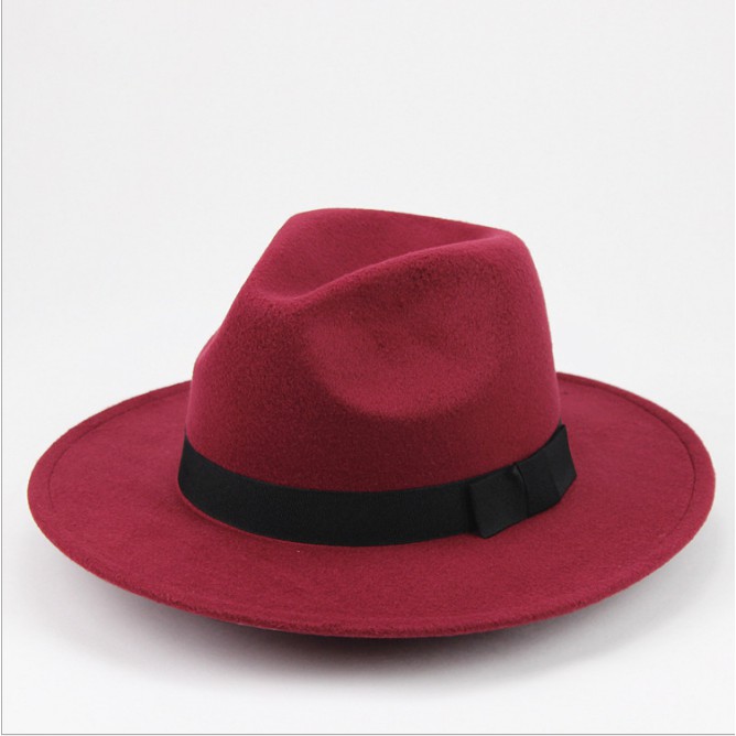 Mũ Phớt Fedora Nam Nữ FN04 Rộng Vành Thắt Nơ Mugout - Nón Phớt Vintage Chụp Ảnh ...