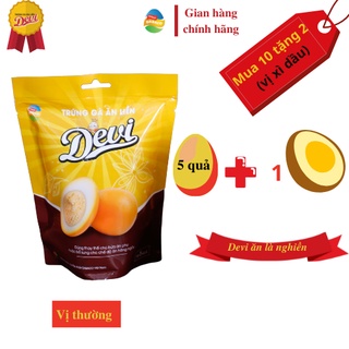 Trứng gà ăn liền Devi vị thường túi 05 quả(Mua 10 tặng 2)