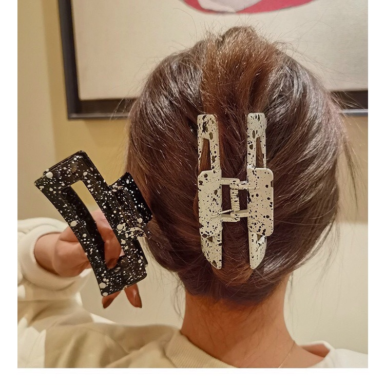 Kẹp tóc càng cua chữ nhật - Bobu Shop - mẫu mã đơn giản dễ kết hợp phối đồ - nhựa cao cấp cứng cáp - phụ kiện tóc