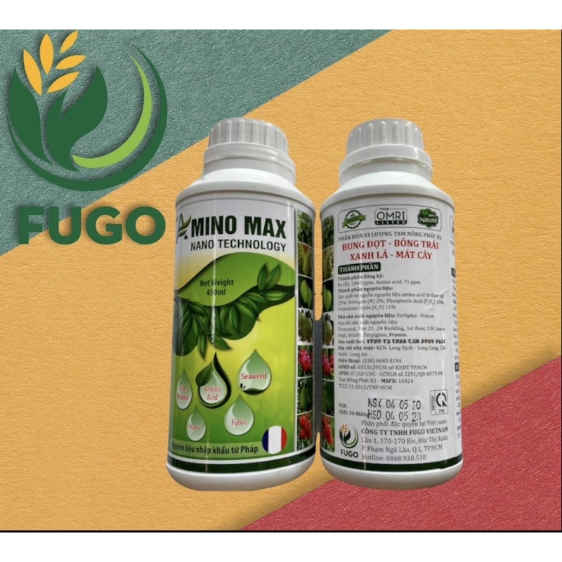 AMINO Pháp  xanh đọt, bóng trái, xanh lá, mát cây