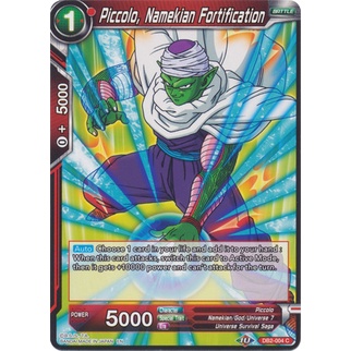 Thẻ bài Dragonball - bản tiếng Anh - Piccolo, Namekian Fortification / DB2-004'