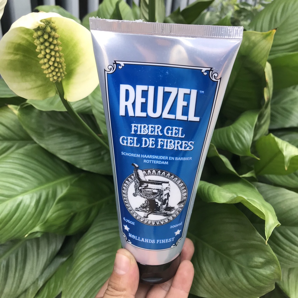 Gel tạo kiểu mềm độ bóng mờ Reuzel Mens Hair Care Fiber Gel 200ml*NEW*
