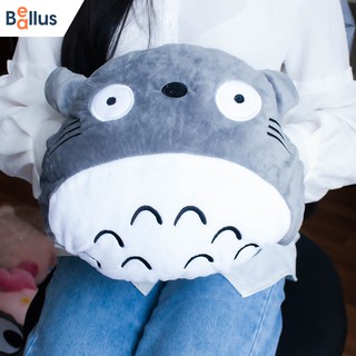 Bộ chăn gối văn phòng 3 in 1 totoro tròn siêu đáng yêu - baellus vp007