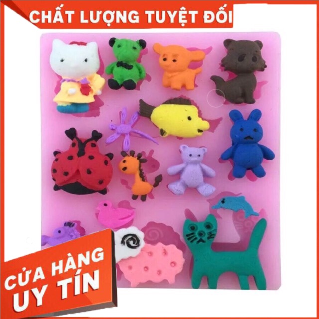 Khuôn silicol 4D thú nhí Mã SG1112