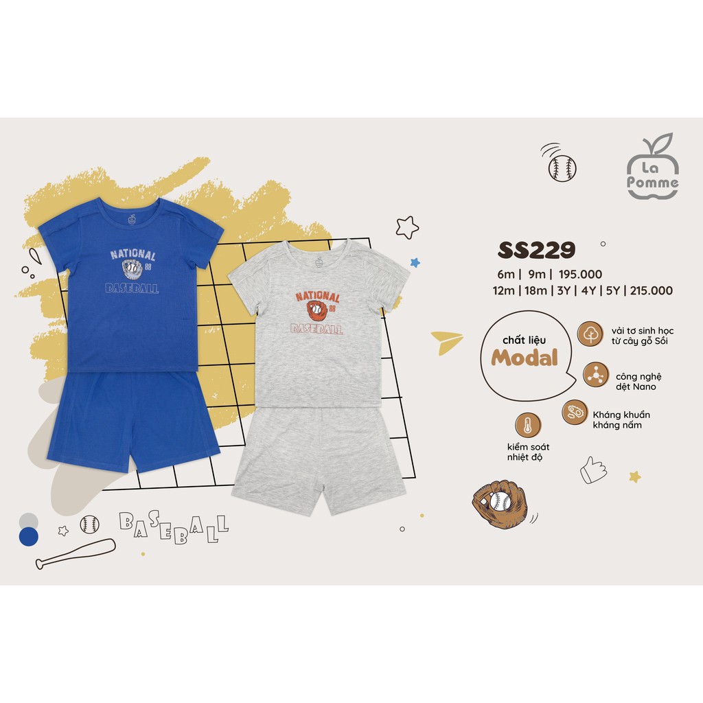 LAPOMME - Bộ cộc tay Lapomme