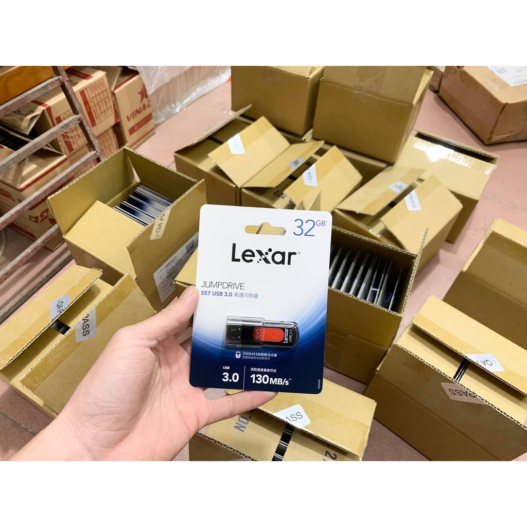 USB 32Gb LEXAR 3.0 S57 130Mb/s Chính Hãng - Bảo Hành 5 Năm