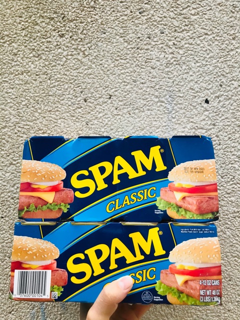 Thịt heo pate Spam Mỹ (hạn sử dụng 2024)