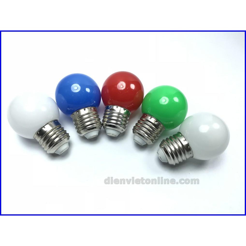 [Combo] 4 bóng led trái chanh 1W nhiều màu - Điện Việt