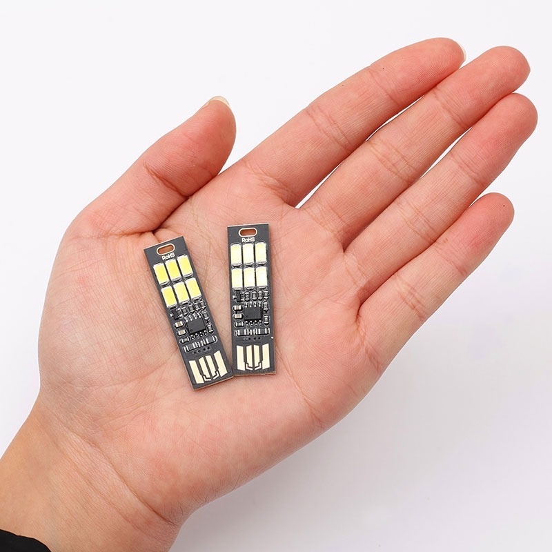 1 Đèn Led Mini 6 Bóng 5V Cổng Sạc USB Có Cảm Ứng Chạm Tiện Dụng Cho Máy Tính/Laptop