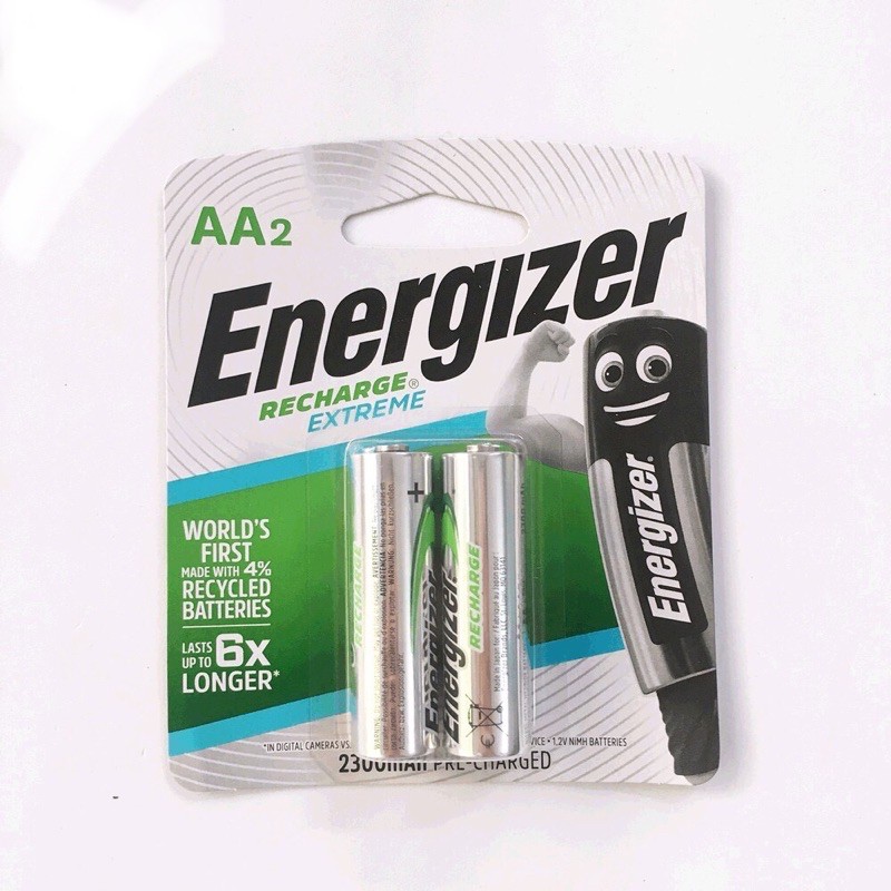 Pin Sạc AA Energizer Dung Lượng Cao 2.300 mAh Vỉ 2 Viên