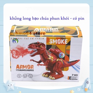 Đồ chơi KHỦNG LONG BẠO CHÚA CHẠY PIN CÓ NHẠC - PHUN KHÓI ĐỘC ĐÁO - anhma84 store - cam kết y hình
