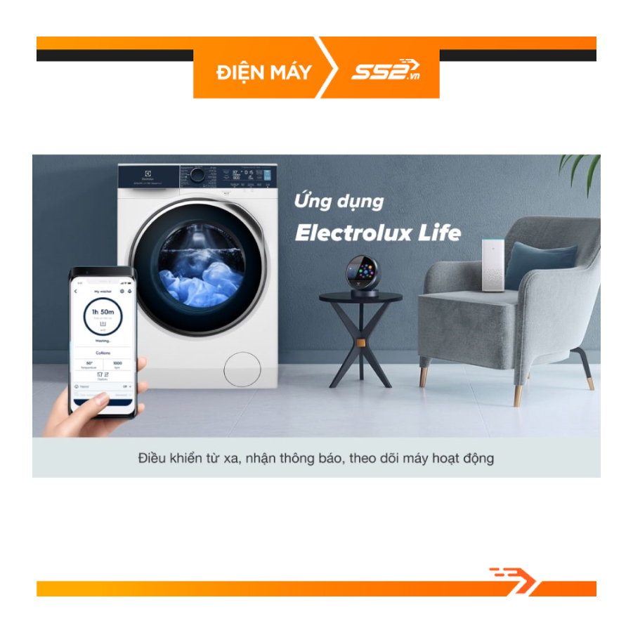 Máy giặt Electrolux Inverter 10 kg EWF1042Q7WB - Hàng Chính Hãng