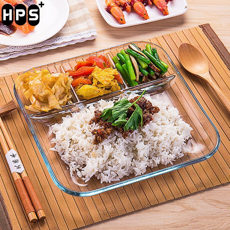 Khay thủy tinh đựng đồ ăn chịu lực chịu nhiệt tốt,chống va đập,độ bền cao