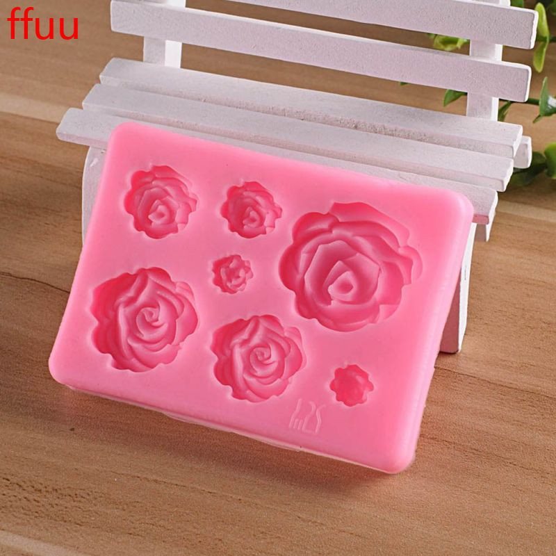 Khuôn Làm Bánh Đa Năng Tiện Dụng Hình Hoa Hồng Xinh Xắn