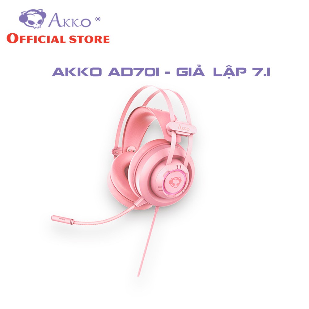 Tai nghe chơi game AKKO AD701 Pink ChopperGaming