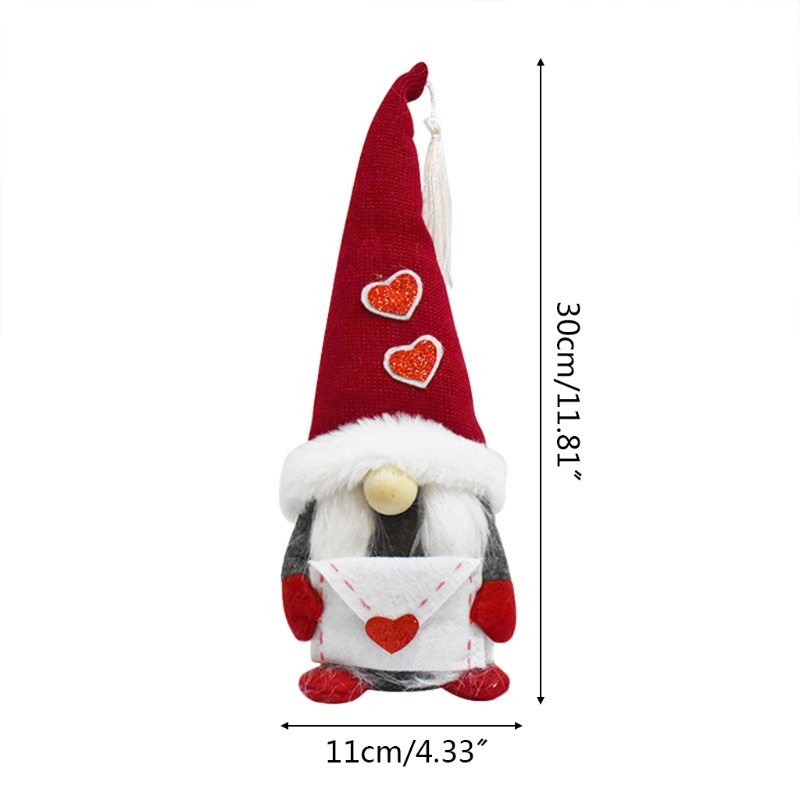 Búp Bê Nhồi Bông Mr &amp; Mrs Scandinavian Tomte Elf Trang Trí Ngày Lễ Tình Nhân