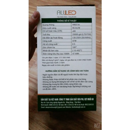 LED 60W SÁNG MAX ĐẸP