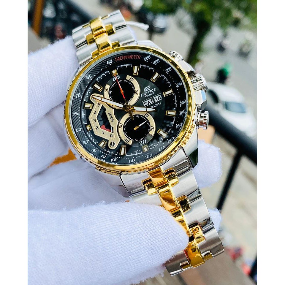 Đồng Hồ Nam Dây Thép Casio Edifice EF-558SG-1AVUDF Chính Hãng EF-558SG-1A