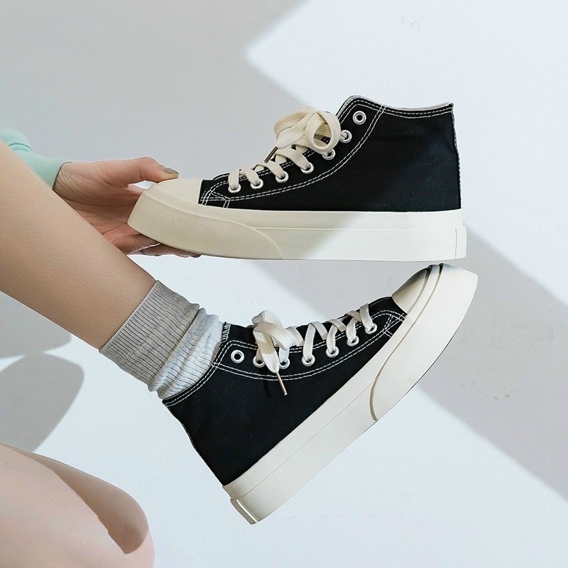 Giày nữ cao cổ kiểu dáng cvv thời trang | BigBuy360 - bigbuy360.vn