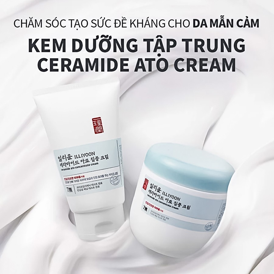 [Tặng 1 Illiyoon Cream 75ml] Kem Dưỡng Da ILLIYOON Ceramide Ato Concentrate Cream 200ml GomiMall