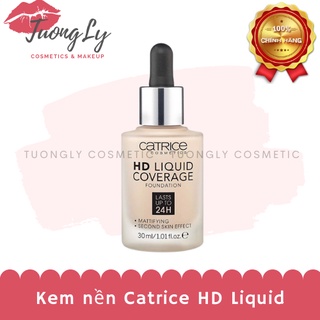 Kem nền Catrice HD Liquid Coverage Last Upto 24h 30ml mỏng nhẹ tự nhiên