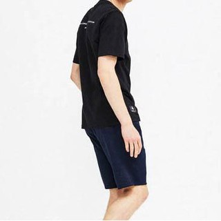 FO76 KHO HÀNG XUẤT DƯ - GROOVE RHYME - QUẦN SHORT NAM VẢI COTTON MÀU XANH NAVY