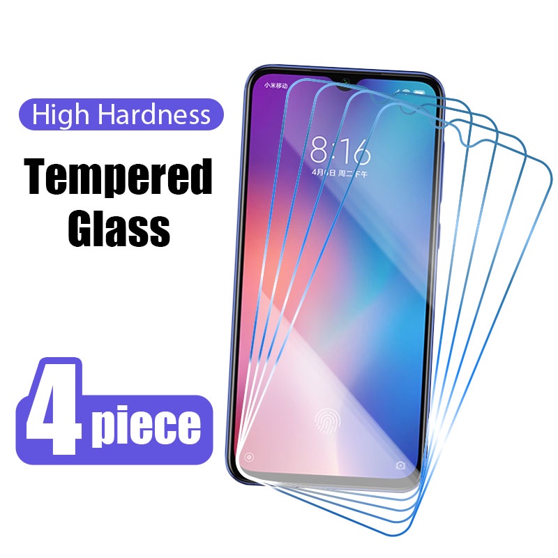 Set 4 Kính Cường Lực Bảo Vệ Màn Hình Điện Thoại Xiaomi Mi 9 11 10T A2 A3 Lite 11 Lite 5G M2 M3 X3 10T F2 9T Pro X3 GT NFC 11i
