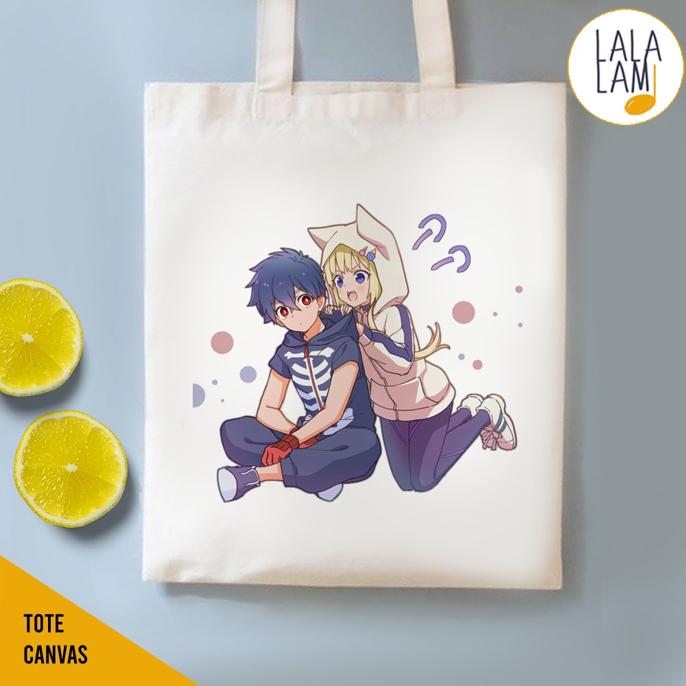 Túi Tote Canvas Cao Cấp In Hình Anime Kemono Jihen Kabane