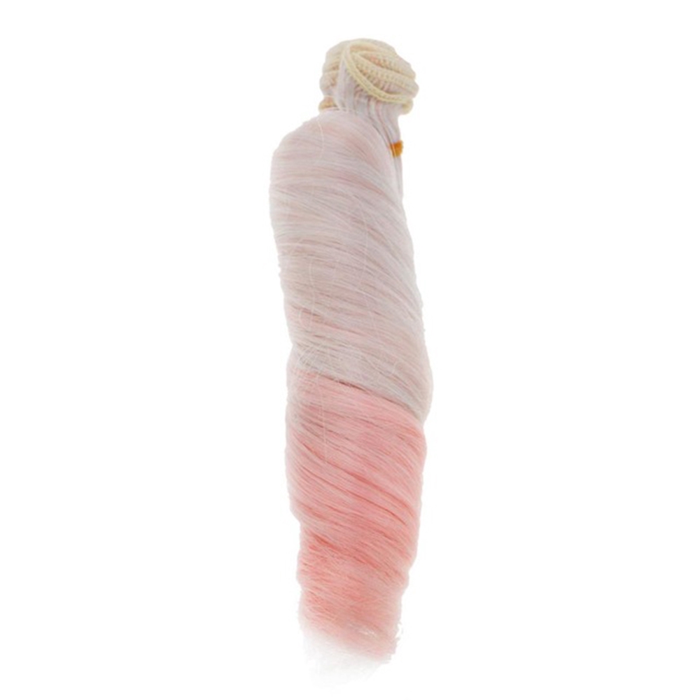 Tóc giả bằng sợi chịu nhiệt chất lượng cao phối nhiều màu sắc thời trang dành cho búp bê