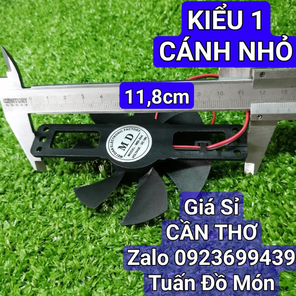 Quạt bếp từ, bếp hồng ngoại 18v to - bé phụ kiện phụ tùng linh kiện chính hãng