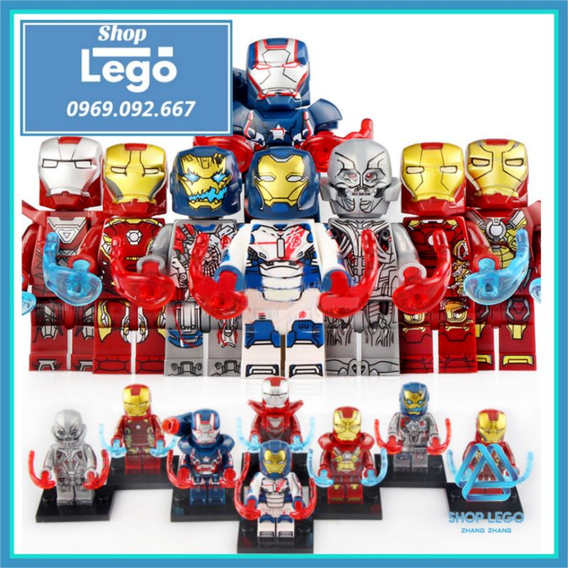 Xếp hình Biệt đội Avengers Age of Ultron mới nhất 2020 Iron Man Lego Minifigures Xinh X0267
