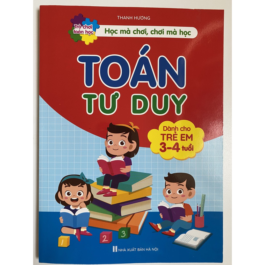 Sách -Toán tư duy -Trò chơi toán học-Dành cho trẻ em 3-4 tuổi, phát triển tư duy toán học