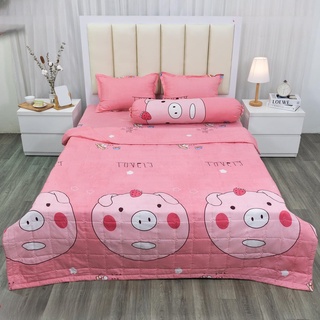 Bộ chăn hè ga gối cotton poly combo 5 món - nhiều mẫu mã,đủ kích cỡ màu sắc đẹp