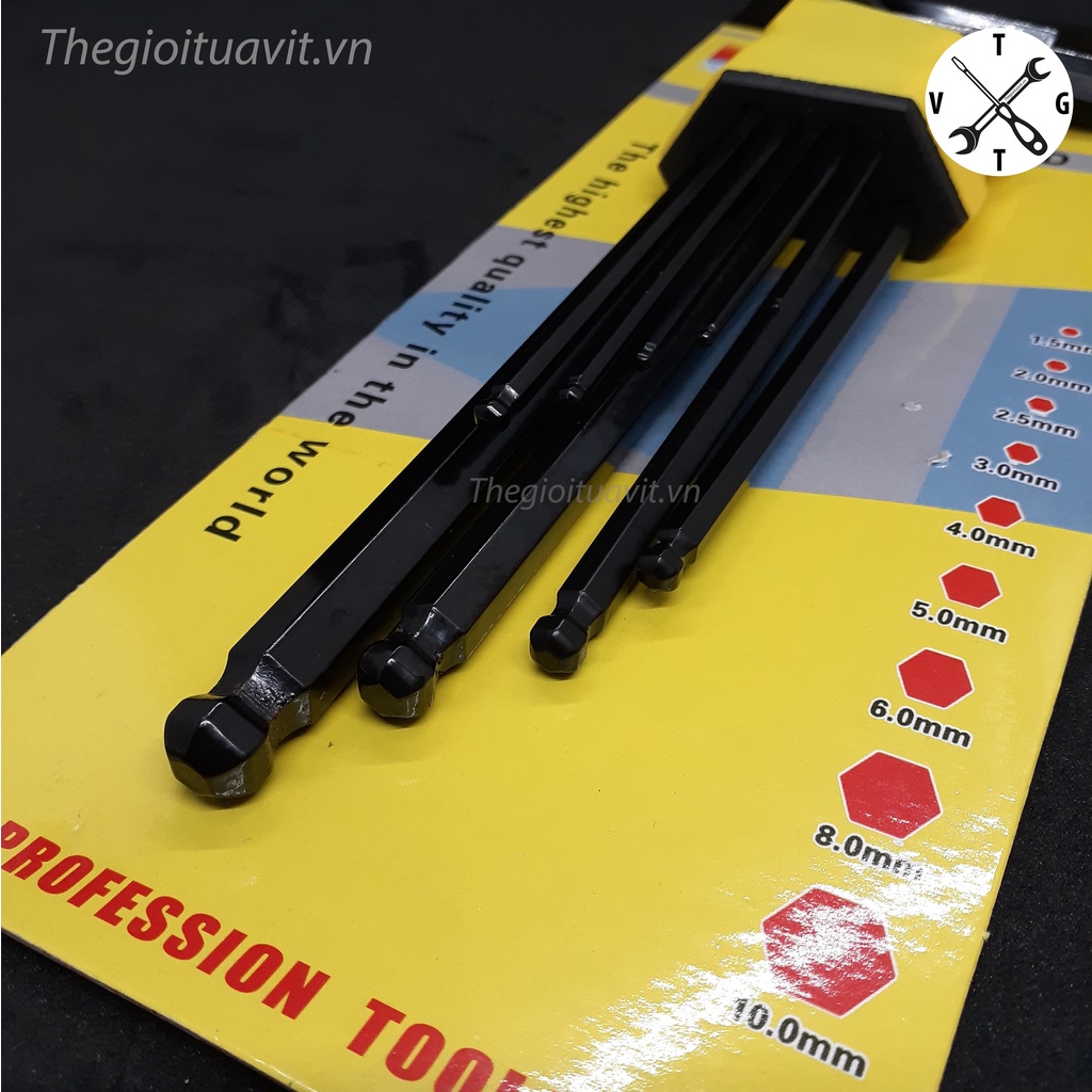 Bộ lục giác đầu bi USATON 9 chi tiết 1.5 - 10mm japan standard