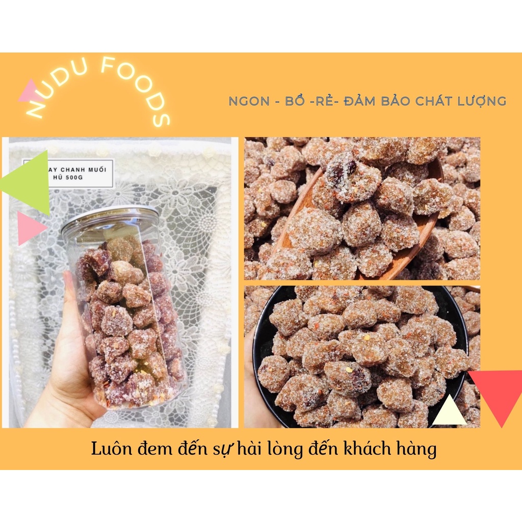 Me cay sấy chanh muối loại đặc biệt-500g/hũ - thơm ngon an toàn thuực phẩm